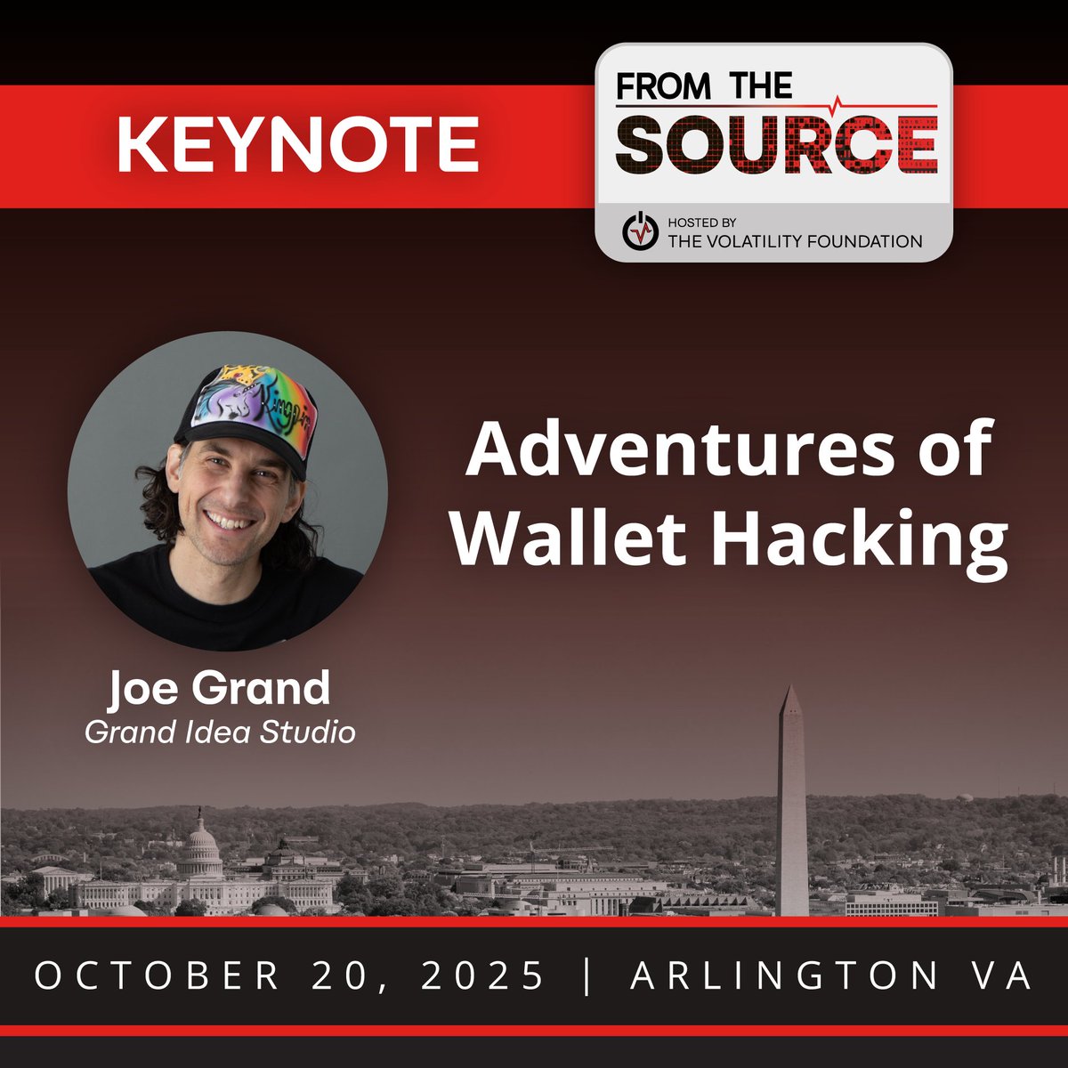 We are thrilled to announce that @JoeGrand is this year’s #FTSCon Keynote speaker! Joe will be sharing stories and technical details about his wallet hacking adventures to kickoff our full-day event on Monday, Oct 20, 2025. You don’t want to miss this!