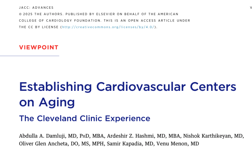 Abdulla A. Damluji, MD, PhD (@drdamluji) on Twitter photo Establishing Cardiovascular Centers on Aging: The <a href="/ClevelandClinic/">Cleveland Clinic</a> Experience: <a href="/JACCJournals/">JACC Journals</a>
π₯Έ Very excited to report our work on CV Centers on #Aging
π± With enormous support from <a href="/tavrkapadia/">Samir Kapadia</a> <a href="/venumenon10/">venu menon</a> <a href="/LarsSvenssonMD/">Lars Svensson</a> <a href="/CandiceSilvers1/">Candice Silversides</a>
jacc.org/doi/epdf/10.10β¦
ππ Establishing Cardiovascular Centers on Aging: The <a href="/ClevelandClinic/">Cleveland Clinic</a> Experience: <a href="/JACCJournals/">JACC Journals</a>
π₯Έ Very excited to report our work on CV Centers on #Aging
π± With enormous support from <a href="/tavrkapadia/">Samir Kapadia</a> <a href="/venumenon10/">venu menon</a> <a href="/LarsSvenssonMD/">Lars Svensson</a> <a href="/CandiceSilvers1/">Candice Silversides</a>
jacc.org/doi/epdf/10.10β¦
ππ