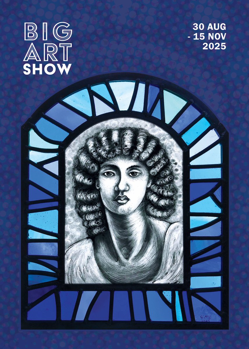 Absolutely delighted to reveal our Catalogue Cover for 2025. Jane Burden, wife of William Morris leaded glass work by Renfrewshire artist Geraldine McSporran. Critically endangered art form. Show opens 30th August.
