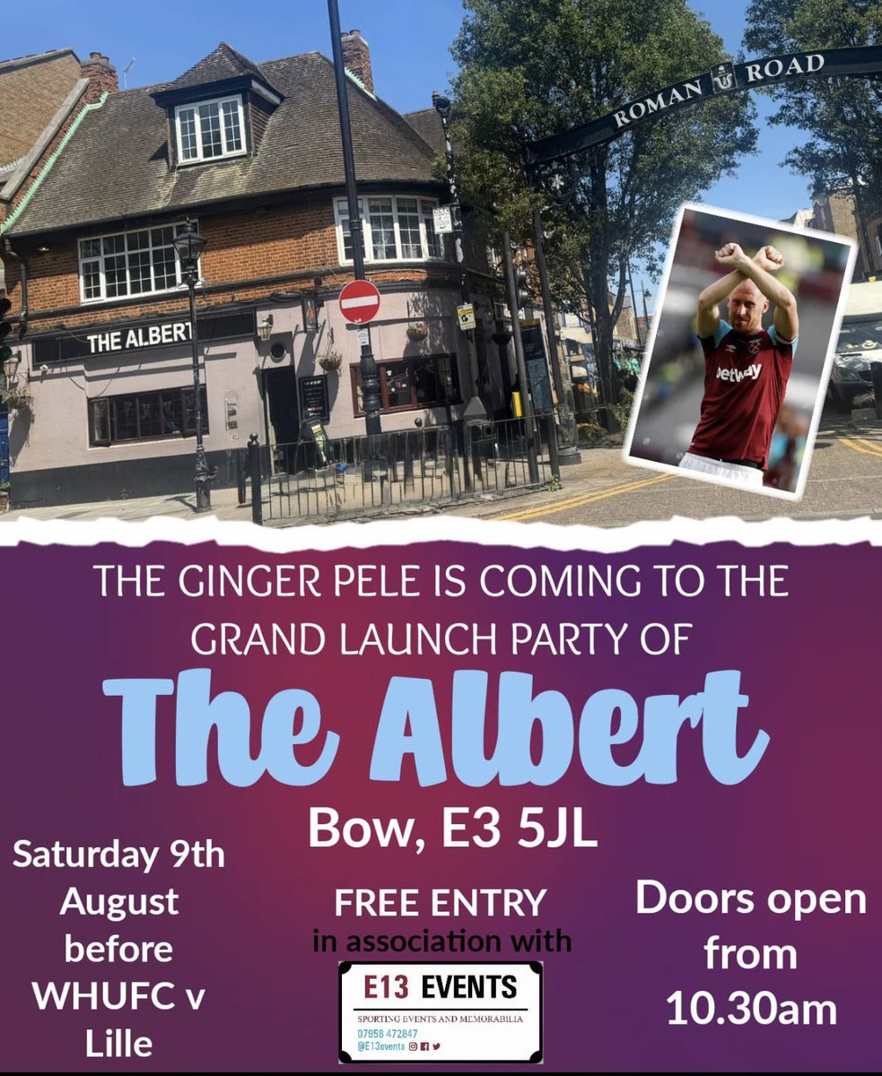 Little reminder for Saturday - (wont be the last)

James will be at the pub 11am till 1pm.

Hope to see a lot of new faces as you make this your pub if choice for the 25/26 season.

Fantastic pie mash shop opposite which you’re more than welcome to eat inside the pub also