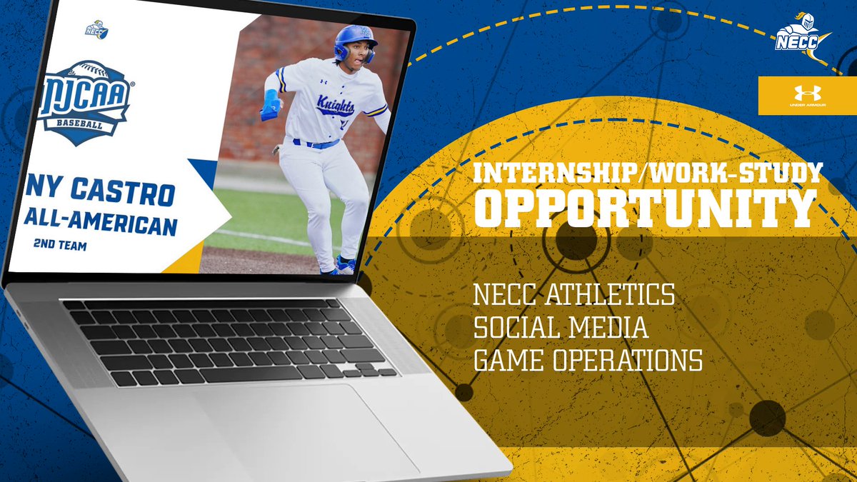 NECC Athletics (@neccknights) on Twitter photo NECC Athletics is looking for interested students for Internship and/or Work Study opportunities in Social Media and Game Operations
Interested Students may contact Athletic Director Dan Blair dblair@necc.mass.edu for additional information NECC Athletics is looking for interested students for Internship and/or Work Study opportunities in Social Media and Game Operations
Interested Students may contact Athletic Director Dan Blair dblair@necc.mass.edu for additional information