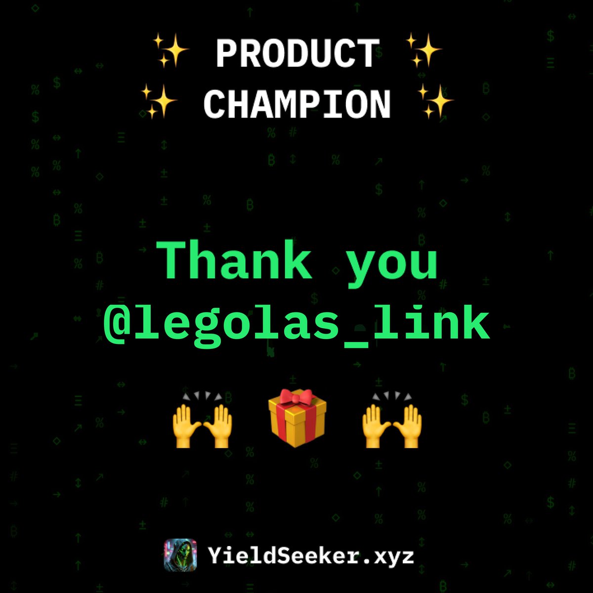 Yield Seeker (@yieldseekerxyz) on Twitter photo Thanks to <a href="/legolas_link/">SnakeSpartan</a> who's been helping us since the start to level me up!
He's got on calls with our devs, helped with bugs and fixes, helped with referrals, and just went through our entire docs!
So we've awarded him with product champion points pushing him further up the Thanks to <a href="/legolas_link/">SnakeSpartan</a> who's been helping us since the start to level me up!
He's got on calls with our devs, helped with bugs and fixes, helped with referrals, and just went through our entire docs!
So we've awarded him with product champion points pushing him further up the