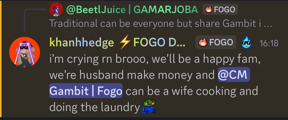 Every crypto bros dream

I met him in <a href="/FogoChain/">Fogo</a> DC

Fogo = place where u become happy