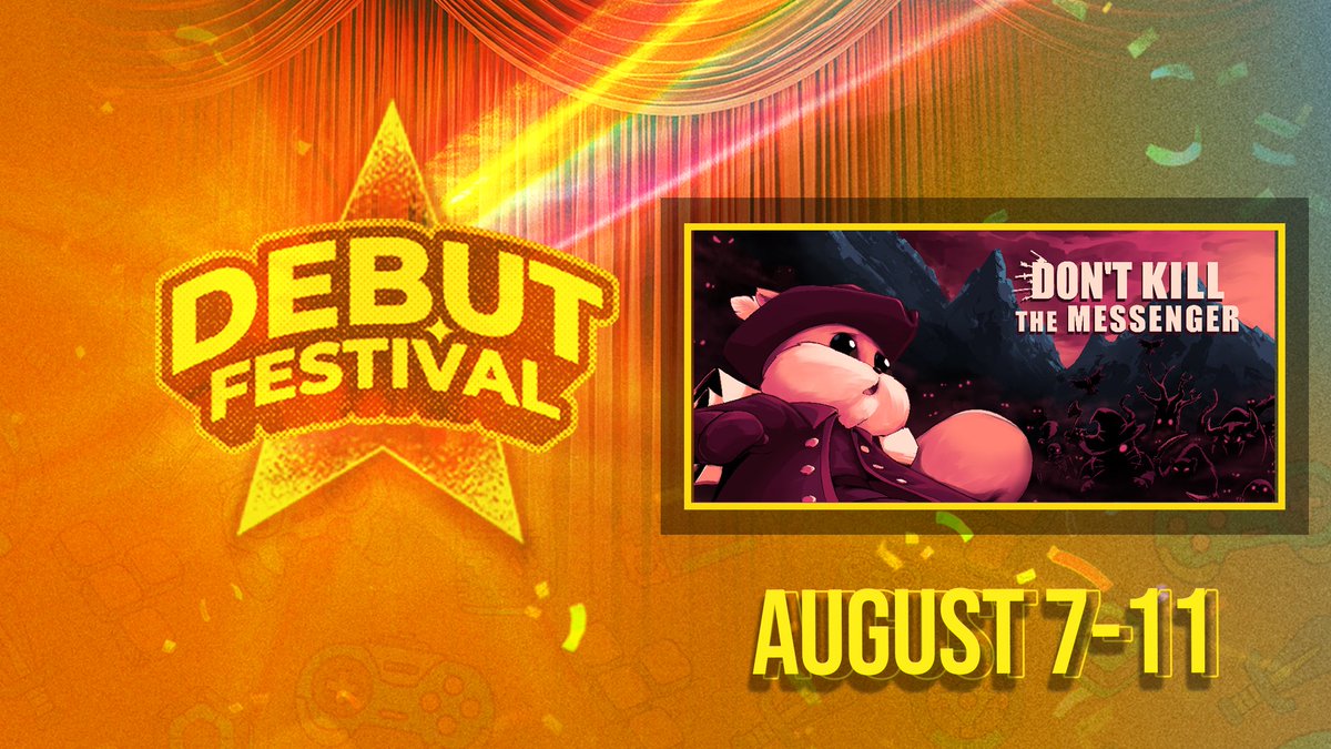 Don't Kill the Messenger to be featured in #debutfestival starting tomorrow!!!

store.steampowered.com/app/3660630/Do…

#indiegames #indiegame
