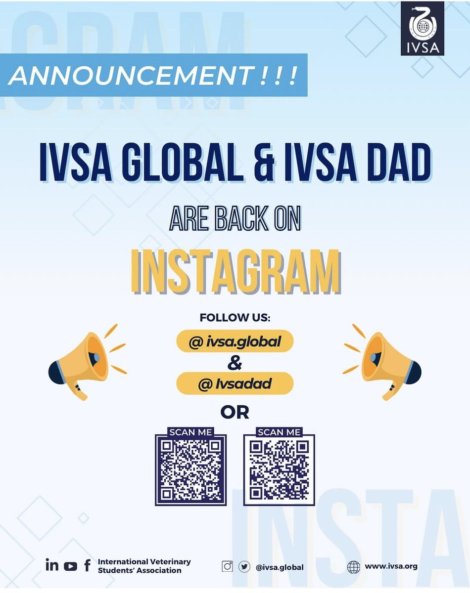IVSA GLOBAL (@ivsa_global) on Twitter photo Dear IVSA Family,We are pleased to announce that both the IVSA Global and IVSA DAD Instagram accounts have been recreated, following the unfortunate deletion of the previous ones.
We invite you to follow our new accounts
<a href="/ivsa/">Илья Сибиряков</a>.global
@ivsadad
Thank you for your continued support Dear IVSA Family,We are pleased to announce that both the IVSA Global and IVSA DAD Instagram accounts have been recreated, following the unfortunate deletion of the previous ones.
We invite you to follow our new accounts
<a href="/ivsa/">Илья Сибиряков</a>.global
@ivsadad
Thank you for your continued support