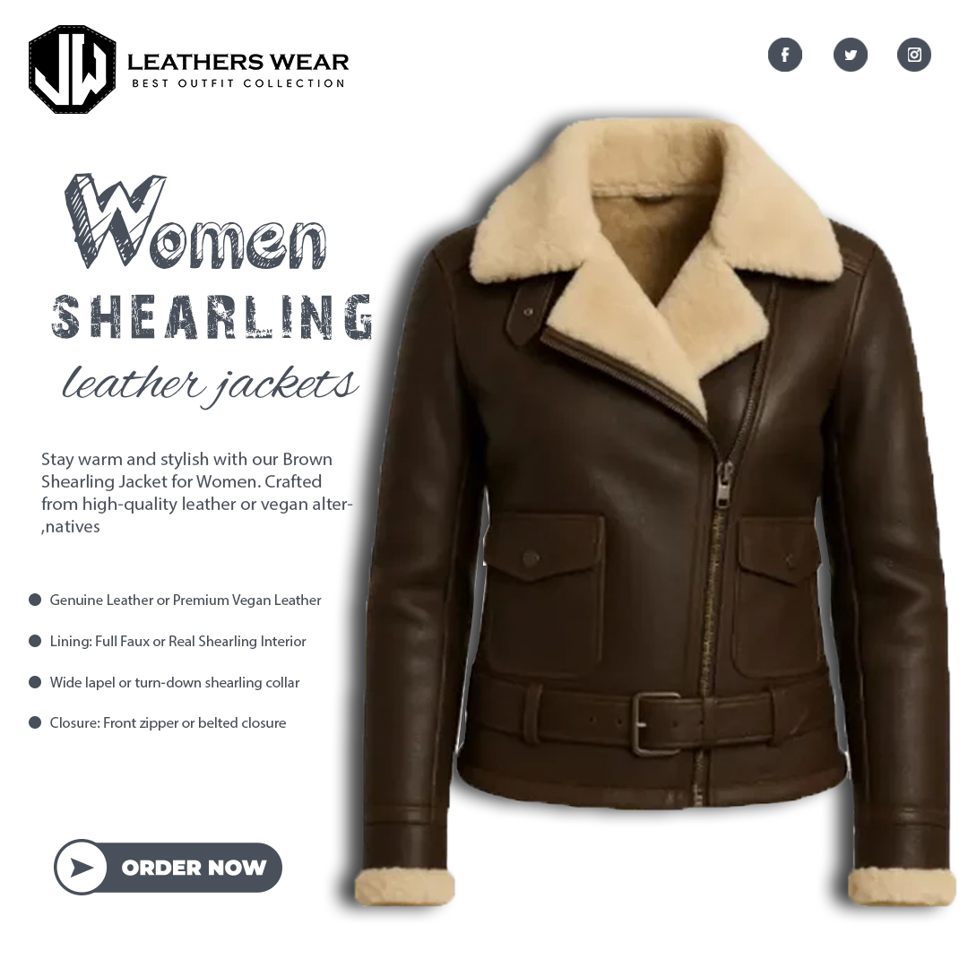 leatherswearus's tweet image. Brown Shearling Jackets 

Fashion meets function. 2025’s winter staple is classic, 

#ShearlingDrop #XStylePost #ColdWeatherFit #ShearlingJacket2025 #BrownOuterwear #TimelessChic #VeganFashionOption #WinterDrop #WomenWithStyle #LayeredLooksX
 
leatherswear.us/products/brown…