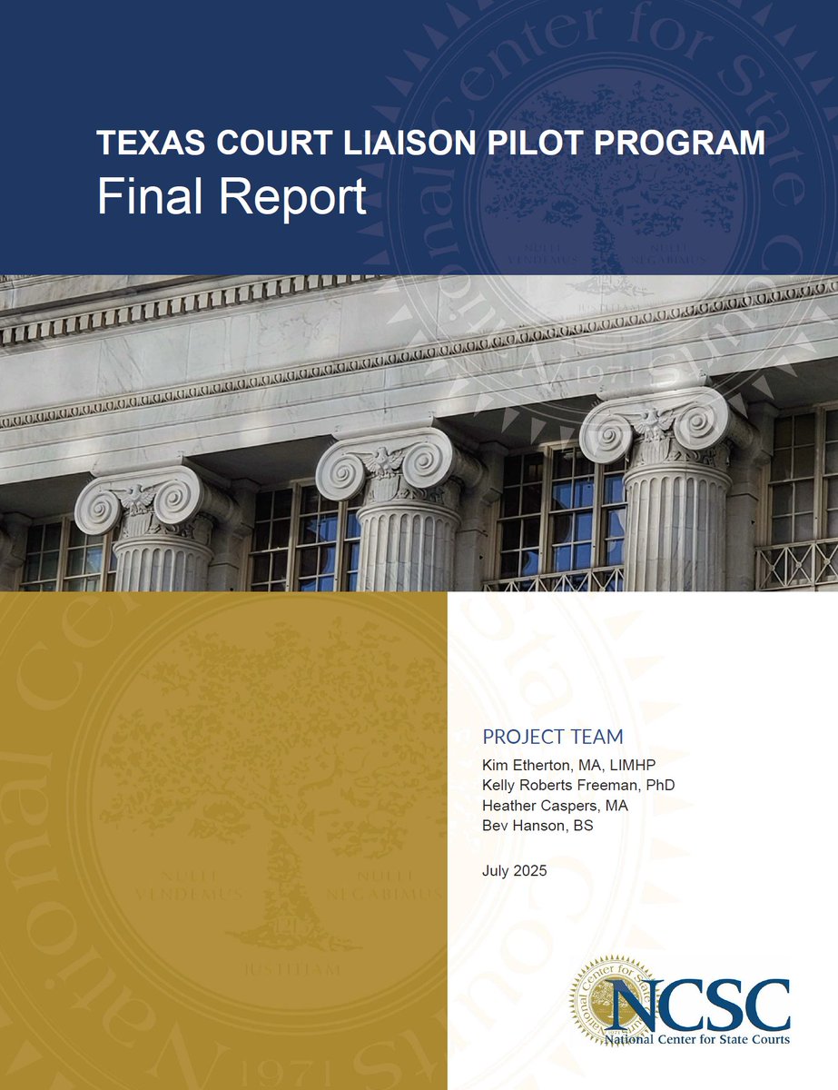 The 89th Legislature appropriated funds for five new counties to participate in the JCMH Court Liaison Program. Requests for Proposals for the new counties will be announced in the coming year.

For more information, see the Report on the first cohort: texasjcmh.gov/media/o31hgzus…