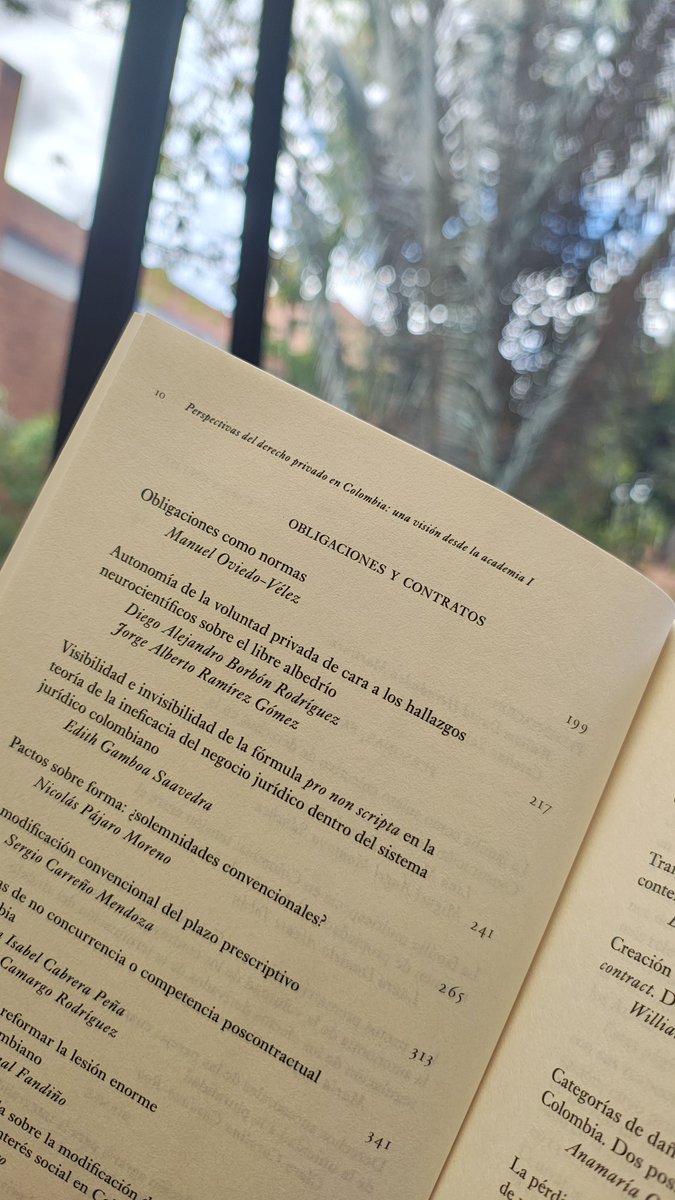 Recién publicado el libro "Perspectivas del derecho privado en Colombia" en el que aportamos con un capítulo sobre #LibreAlbedrío, #Neurociencia y #AutonomíaDeLaVoluntad junto con Jorge Alberto Ramírez Gómez <a href="/CEGD_UExternado/">Centro de Estudios sobre Genética y Derecho UEC</a>