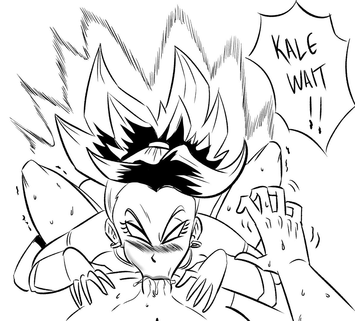 ⠀
⠀⠀Cabba has had some... Intense 'training' sessions with Caulifla and Kale before, that said... He's grown to be especially cautious when he's with Kale and it seems like she might lose some control.
⠀