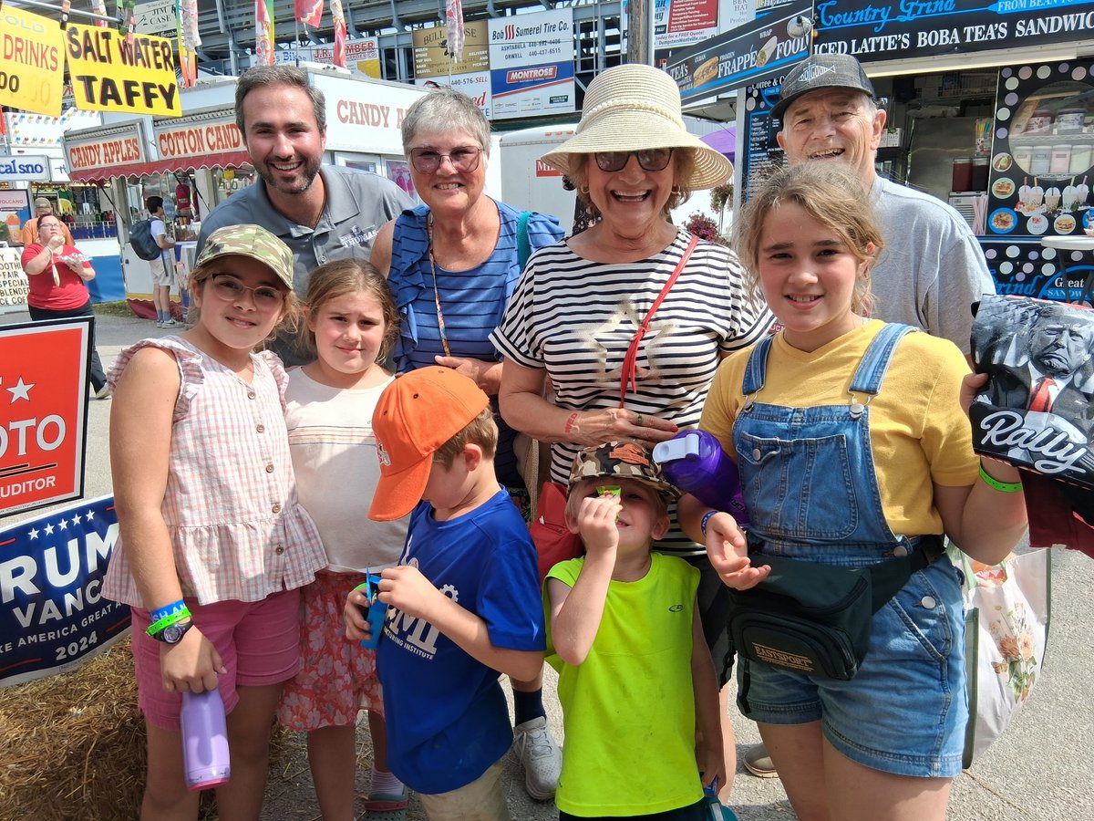 Happy Kids Day at the Ashtabula County Fair! Many many friends and even more conversations on taxes and what we are doing in Columbus to fight for you! Here with Senator Sandra O'Brien!