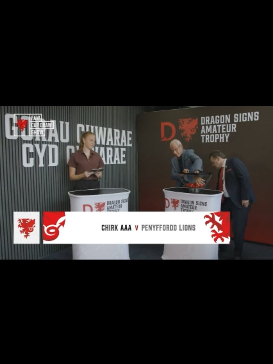 We have drawn <a href="/penyfforddfc/">Penyffordd Football Club</a> in the next round of the dragon signs <a href="/FAWales/">FA WALES</a> trophy, Tie too take place on the weekend 5-7 September 🔴⚪️ #beserk