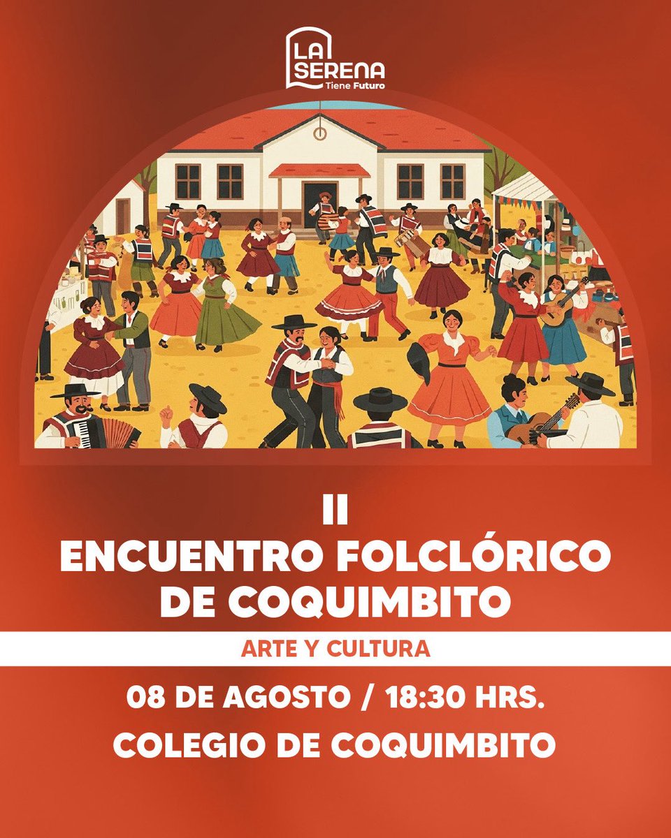 culturalaserena's tweet image. ¡Lo mejor de la cultura tradicional llega a #Coquimbito! 🎶🗿

Les invitamos a vivir la segunda versión del “Encuentro Folclórico de Coquimbito” actividad organizada conjuntamente con la Agrupación Asiri, y con la participación de diversas compañías de danzas tradicionales.