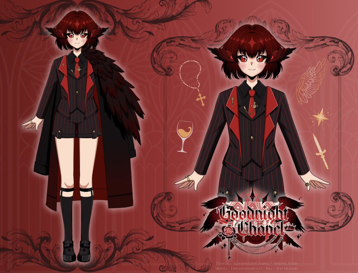 Prince Chapel 👑👁️ ENVtuber (@goodnightchapel) on Twitter photo New outfit ⚜️ Crime Boss Chapel!
You've proven your loyalty to me, so it's decided... Welcome to our Unholy Family. Are you ready for your first job?
I'm so excited to share this new alt finally! You can see this model on August 15th 8PM EST! Thank you everyone for the support! New outfit ⚜️ Crime Boss Chapel!
You've proven your loyalty to me, so it's decided... Welcome to our Unholy Family. Are you ready for your first job?
I'm so excited to share this new alt finally! You can see this model on August 15th 8PM EST! Thank you everyone for the support!