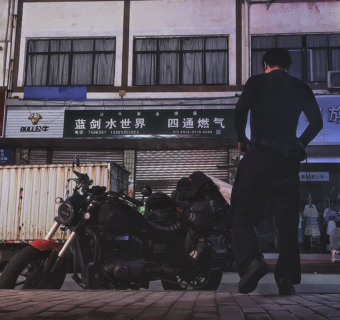 Azhennn2's tweet image. “要走吗？朋友”
“是的，码头的薯条，不会留给颓废的鸟”