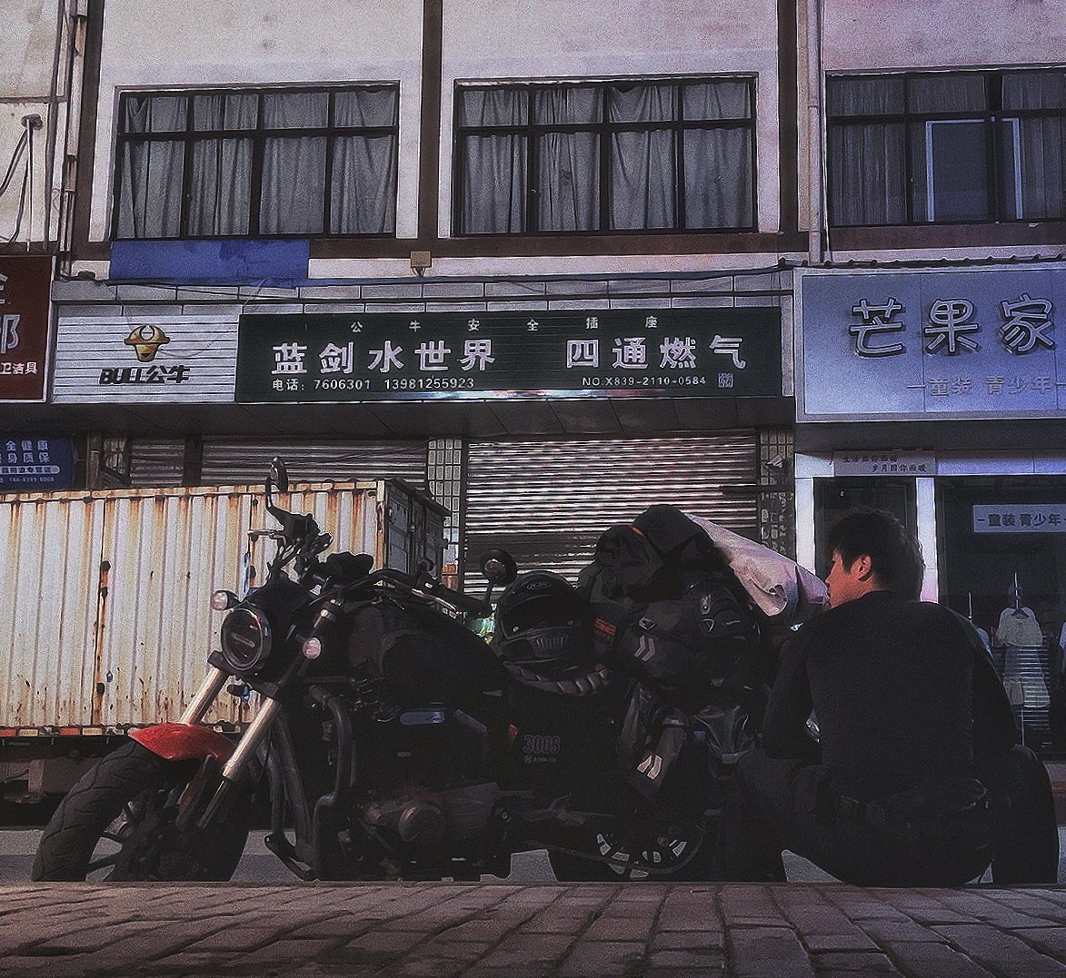 Azhennn2's tweet image. “要走吗？朋友”
“是的，码头的薯条，不会留给颓废的鸟”