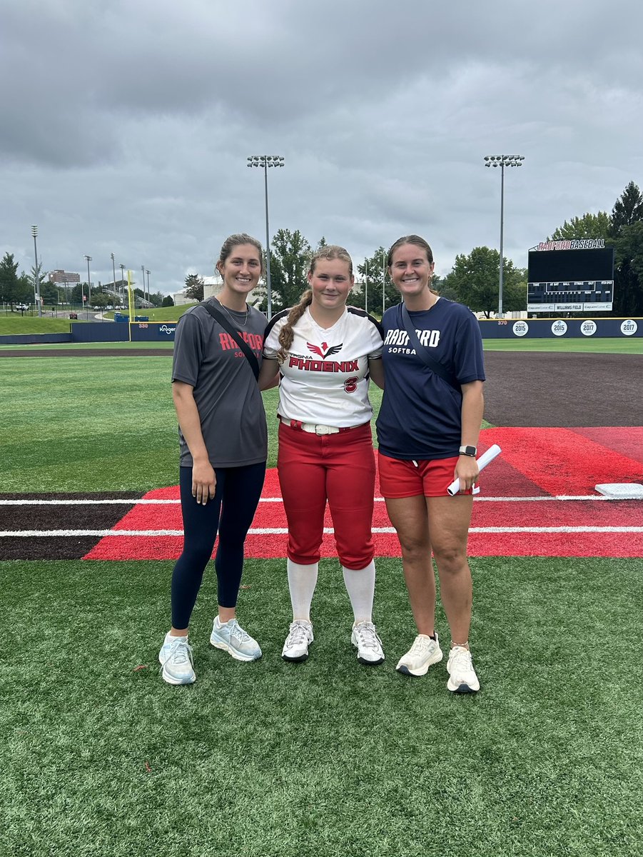 Big thanks to <a href="/RadfordSoftball/">Radford Softball</a> for a great camp today!! Thankfully the rain held off long enough so we were able to get some field work in!
<a href="/CameronKFagan/">Cameron Fagan</a>
<a href="/VA_Phoenix_Wood/">VA Phoenix Wood</a>