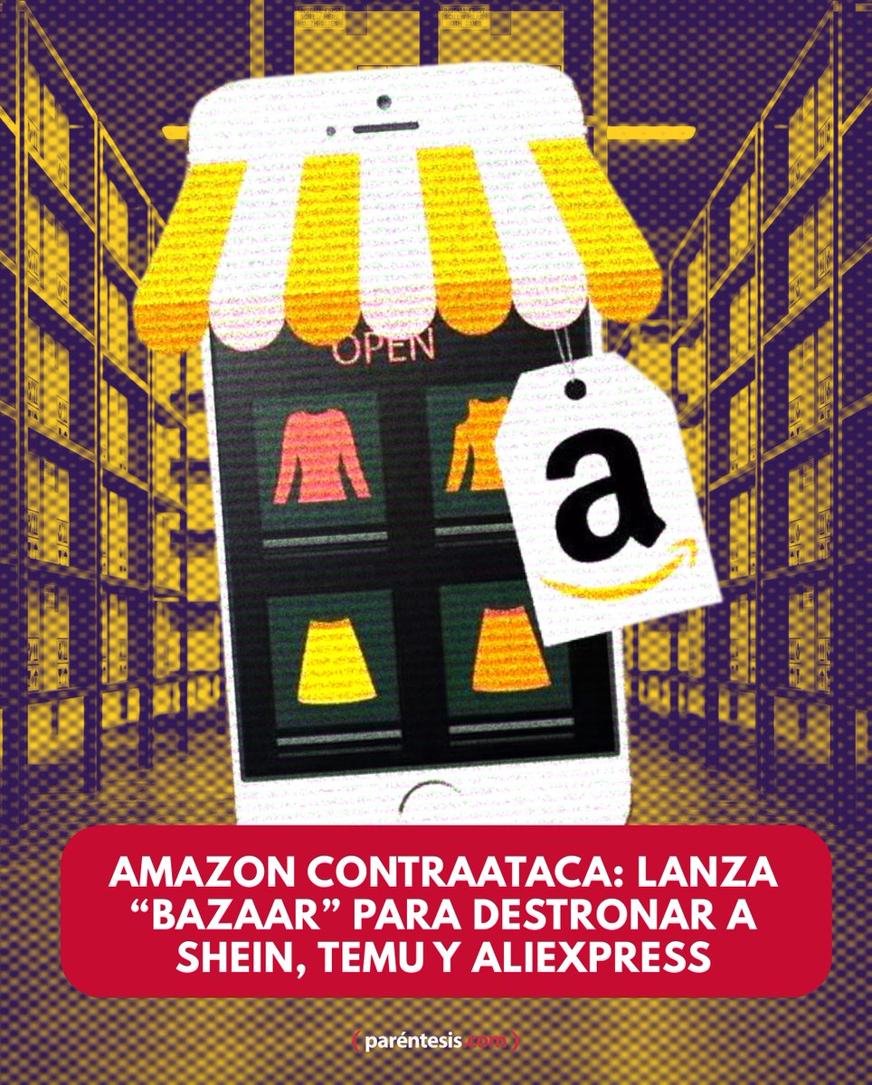 Amazon lanza Bazaar, su nueva sección de compras con precios bajos para competir contra Shein, Temu y Aliexpress.

shorturl.at/3zAjS