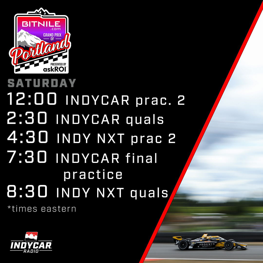 Tomorrow at <a href="/portlandraceway/">Portland Intl Raceway</a>...
Join us at indycar.com/leaderboard
#INDYCAR #INDYNXT #PortlandGP