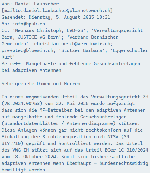 verein_wir's tweet photo. 🇨🇭WIR BEKÄMPFEN DIE 📡5G BETRUGS-AFFÄRE IN DER SCHWEIZ

⚖️ Rechtsbankrott auch im 📡 Mobilfunk

🆘Schweizerische Bau-, Planungs- und Umweltdirektoren-Konferenz (BPUK)‼️
https://t.co/Ag5VNkosTj https://t.co/BJBxxdG5sc