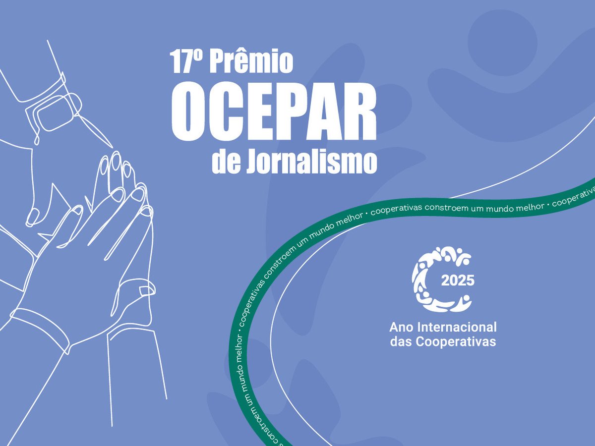 SindijorPR's tweet photo. Em 2025, o Prêmio Ocepar de Jornalismo chega à sua 17ª edição com a meta de distribuir R$ 88 mil aos vencedores. Jornalistas com registro profissional ativo podem inscrever suas produções até o dia 1º de outubro. https://t.co/vQ3eGv4gHt https://t.co/Q2SMZcgyfI