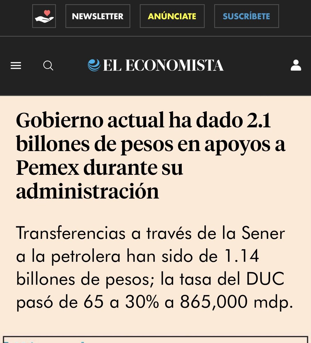 Mario Di Costanzo (@mario_dico50) on Twitter photo 🔴 Con AMLO se apoyó a <a href="/Pemex/">Petróleos Mexicanos</a> con 2.1 billones y además la petrolera perdió 1.3 billones, pero afirmó que “la había rescatado” . Ahora <a href="/Claudiashein/">Claudia Sheinbaum Pardo</a> anuncia el PEMEXPROA, que costara al menos UN BILLÓN MÁS ! Y su resultado es INCIERTO y con Deuda Pública . 🔴 Con AMLO se apoyó a <a href="/Pemex/">Petróleos Mexicanos</a> con 2.1 billones y además la petrolera perdió 1.3 billones, pero afirmó que “la había rescatado” . Ahora <a href="/Claudiashein/">Claudia Sheinbaum Pardo</a> anuncia el PEMEXPROA, que costara al menos UN BILLÓN MÁS ! Y su resultado es INCIERTO y con Deuda Pública .