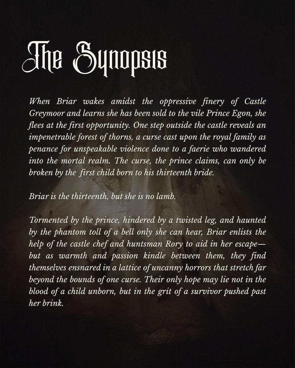 #QUESTPIT #Q #A #F #H

JUNIPER AND THORN X UPROOTED X CRIMSON PEAK

💀 gothic fantasy horror
🪰 explores themes of devotion, disability, and bodily autonomy 
🍄 soft romance in the face of unspeakable terrors
🥀 moths, mostly in places they should not be, and sentient thorns