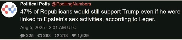 MAGA is trying to defend themselves and say that this is a FAKE POLL!

BUT IT IS REAL!

#Trump #MAGA #EpsteinTrumpCoverUp #TrumpPedoFiles