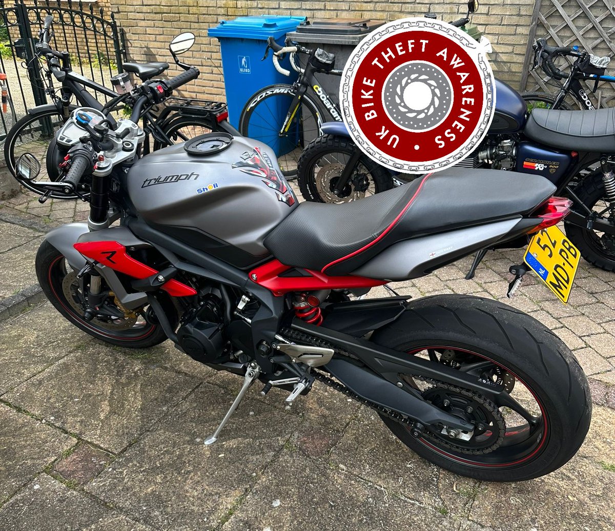 STOLEN – READING – 27/06/25 –  TRIUMPH STREET TRIPLE – SILVER – REG: 52-MD-PB – FRAME: SMTTTL1366E617911 – CRIME REF: 43250322094 ukbiketheft.co.uk/stolen/stolen-… via <a href="/theftbike/">UK Bike Theft Awareness</a>