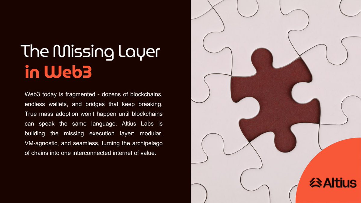 Ania131999's tweet image. Web3 promises a free internet without intermediaries. But there is one big problem - blockchains can&apos;t talk to each other.
This is what is holding back mass adoption.
@AltiusLabs  has an idea how to fix this.
1/5 #Parallelexecution #BlockchainPerformance