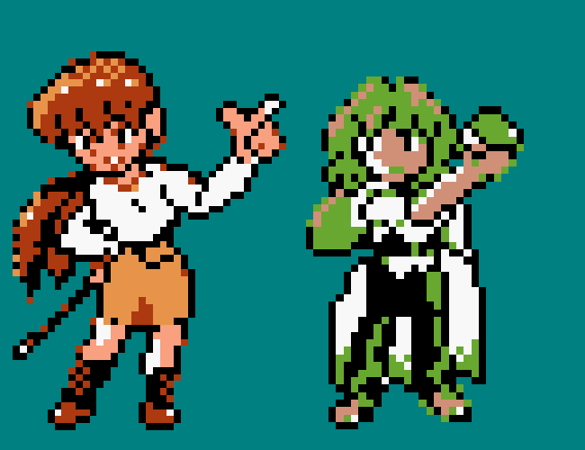 TeebsBeebs's tweet photo. hey sorry life has been sloppy recently so I don't have anything for #WhitneyWednesday , I've been working on other projects.
So have this repost of my sprites I made of my timeskip Bugsy and Whitney designs. https://t.co/C7bi8cx25H