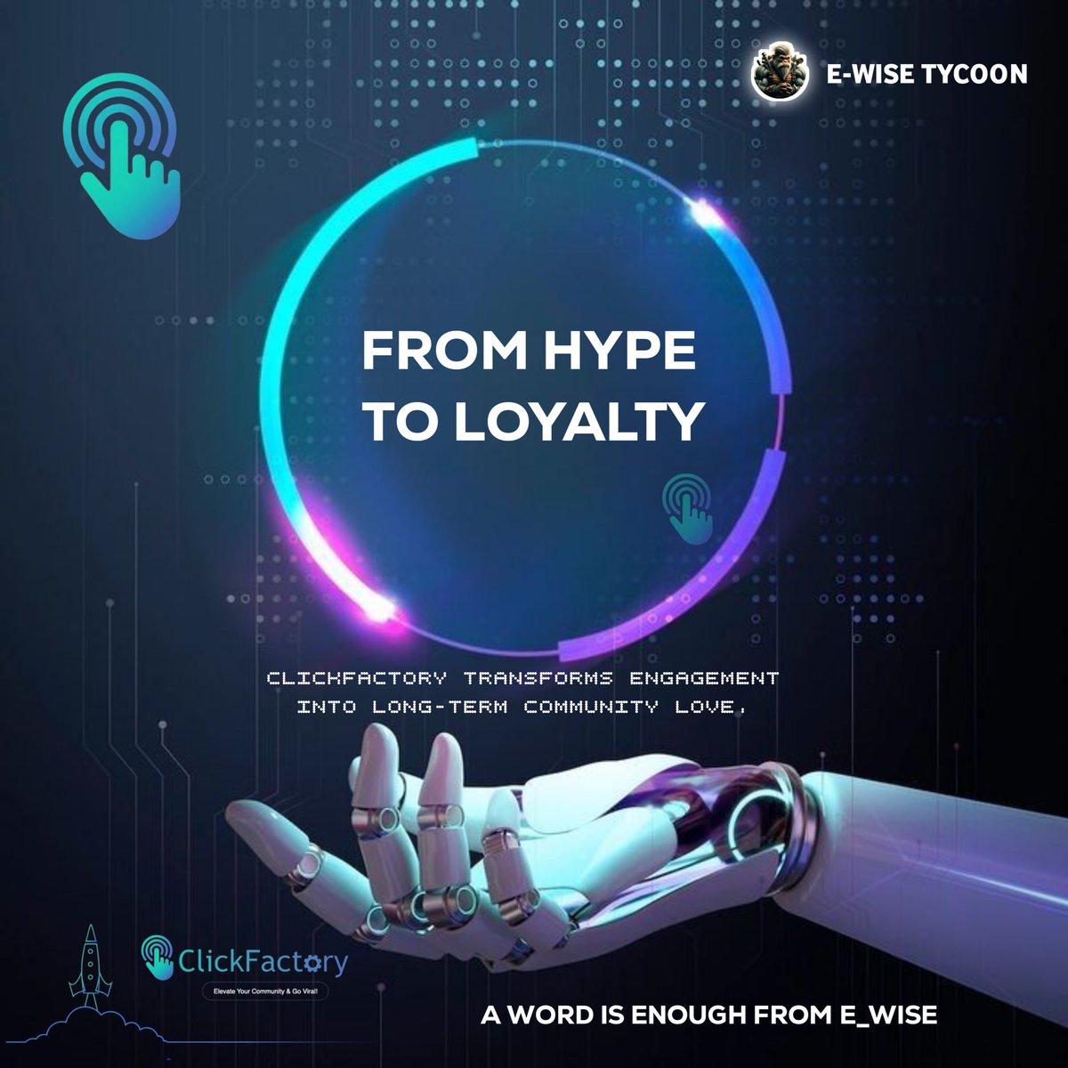 e_wise_tycoon's tweet image. 🌈 Final thought: 
ClickFactory is the ultimate tool for projects looking to level up their community interaction
it's a growth multiplier that turns supporters into passionate advocates! 🚀💕 #ClickFactory #GameChanger #enseilabs