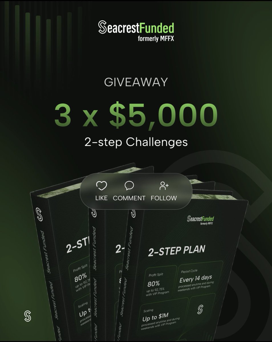 DANGASKE (@dangaske01) on Twitter photo ๐ Giveaway alert ๐
3 ร $5000 accounts
Follow_ <a href="/DanGaske01/">DANGASKE</a>
And <a href="/MattLeech/">Matt</a>, <a href="/seacrestfunded_/">Seacrest Funded</a>, <a href="/seacrestmarkets/">Seacrest Markets</a>, @myfundedfutures, <a href="/MyFundedTV/">MyFundedTV</a>,
๐ Like-๐ retweet
๐น Tag 3 friend
End in 72 hoursโฐ
#seacrestfunded ๐ Giveaway alert ๐
3 ร $5000 accounts
Follow_ <a href="/DanGaske01/">DANGASKE</a>
And <a href="/MattLeech/">Matt</a>, <a href="/seacrestfunded_/">Seacrest Funded</a>, <a href="/seacrestmarkets/">Seacrest Markets</a>, @myfundedfutures, <a href="/MyFundedTV/">MyFundedTV</a>,
๐ Like-๐ retweet
๐น Tag 3 friend
End in 72 hoursโฐ
#seacrestfunded