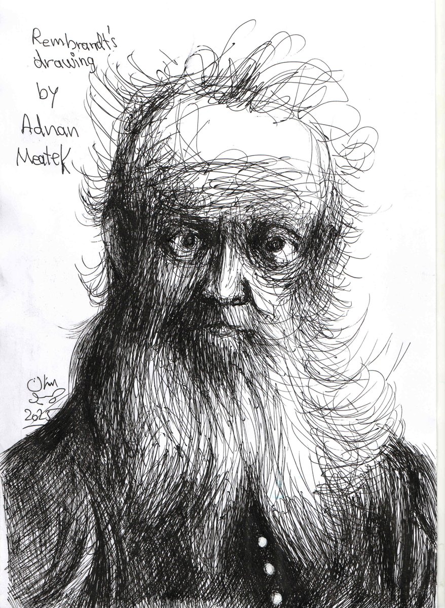 تمارين على رسومات رامبرانت 2025
عدنان بشير معيتيق
حبر على ورق