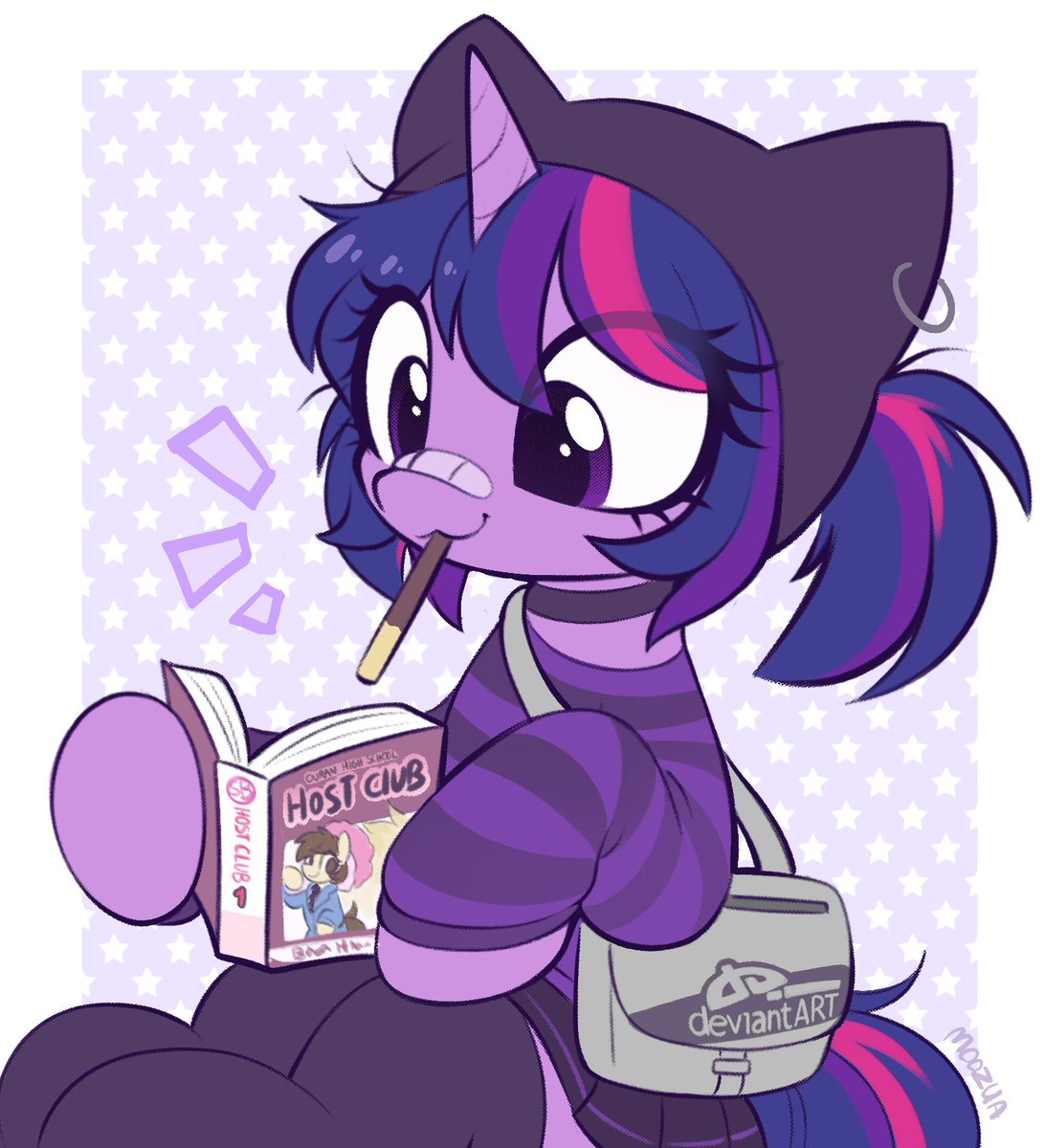 Twilight is looking adorable in this outfit! Time for Twilight Day  everyone! Go get lots of awesome Twi art below. Expect more following  this post:

equestriadaily.com/2025/08/drawfr…

Header by <a href="/MoozuaMary/">Moozua</a>