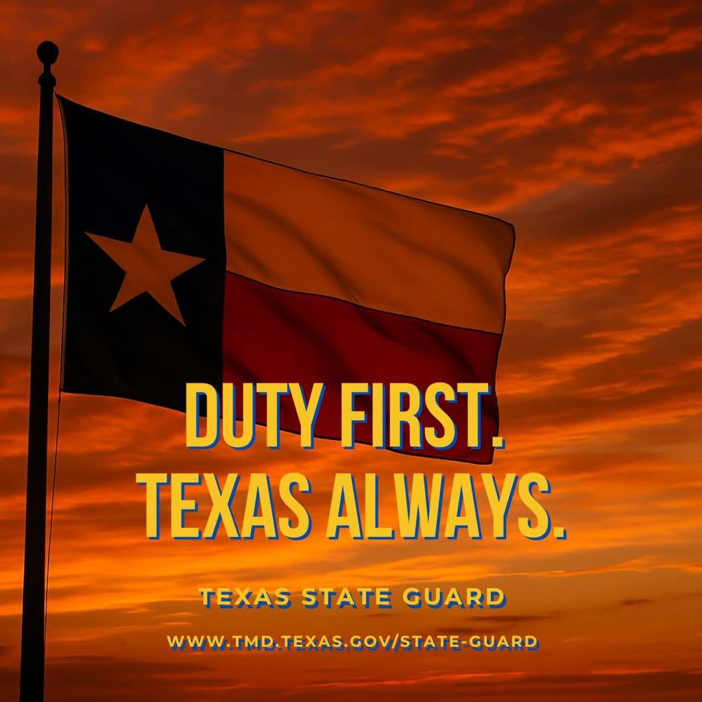 defense_civil25's tweet photo. For those who want to give back for the love of Texas...the Texas State Guard could be the perfect place for you. #Duty #Honor #Texas #TXSG #DutyFirst #TexasAlways https://t.co/kmmDlpMJgN