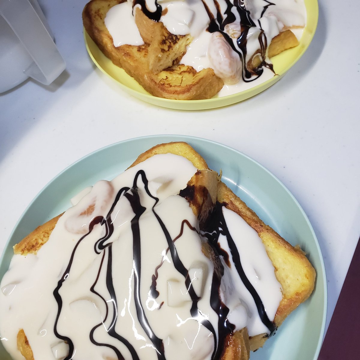 最近のお品書き

一昨日昼:ミートソース
             夜:鶏の南蛮漬け、🍠の煮物
昨日:油そば、ふかし芋、フレンチトーストのヨーグルトソースがけ

普段使わない太麺使ったから茹でる量間違えちまったゼ(´&gt;∀&lt;｀)ゝ
