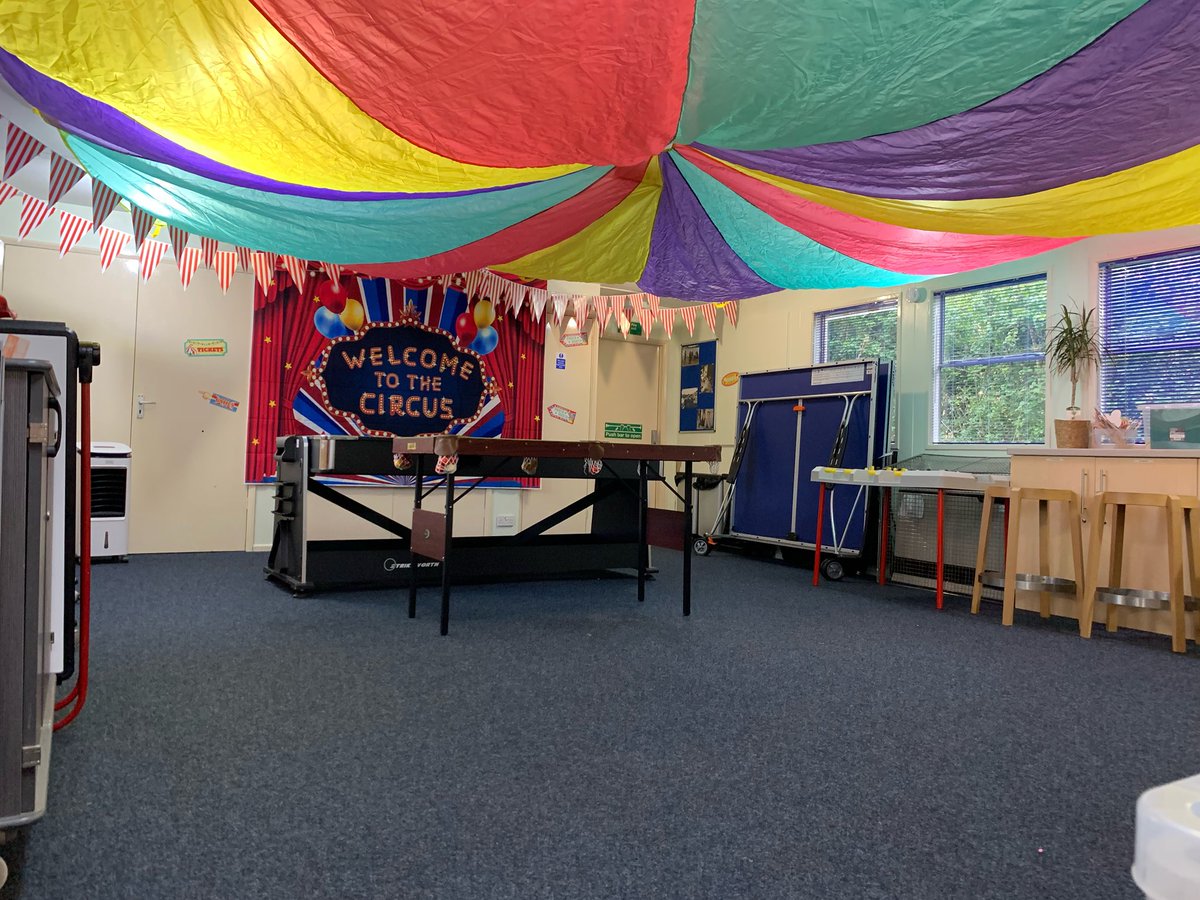 We are ready for our carnival and circus inspired session tomorrow as part of our summer HAF offer. 

We have circus skills, clowning around, badge making, glitter tattoos, face painting, homemade churros and much more! 

#HAF2025 #SomersetHAF #Summer #Circus