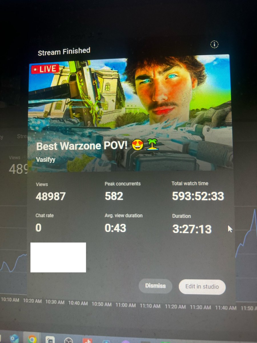 crazy stream over on the YouTube today 😎