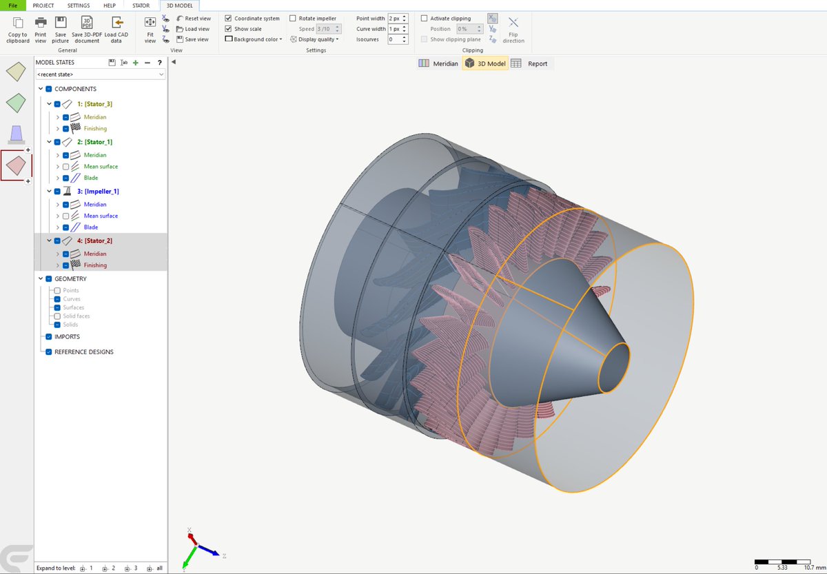 Here's a side project ive been working on:
An absurdly cheap and easy manufacture jet engine for long range UAVs. ($500, 10N thrust).

I tried to do this back in highschool but now with the power of ANSYS, CF Turbo and JLCPCB its going to work this time.