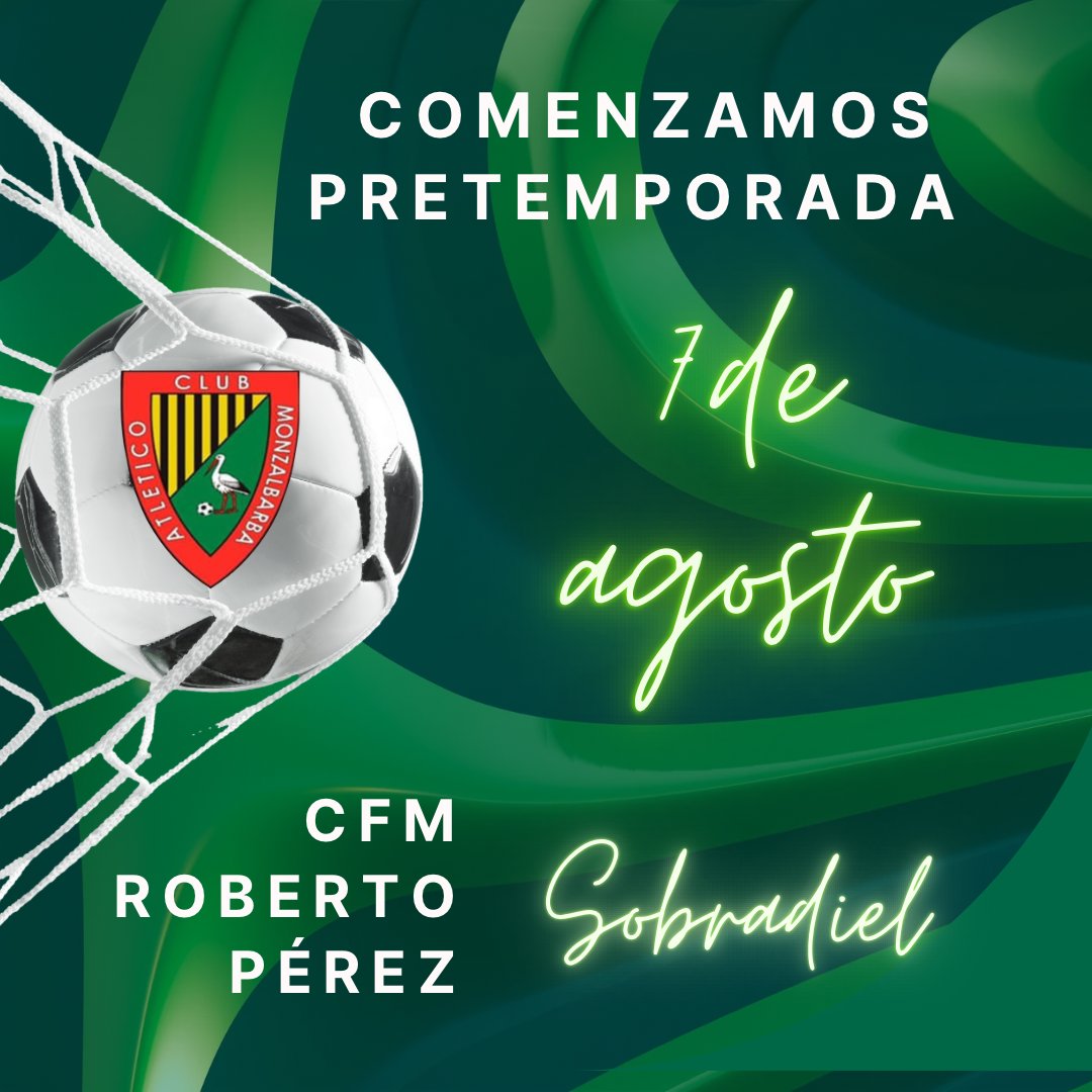 COMENZAMOS LA PRETEMPORADA ⚽️✅️💛🖤🤟

Mañana 7 de Agosto comienza la pretemporada el equipo en Sobradiel queremos agradecer a <a href="/c/">c</a>.d.seibat_sobradiel la cesión de sus instalaciones.

¡¡ AÚPA MONZAL Y NADA MÁS  !!