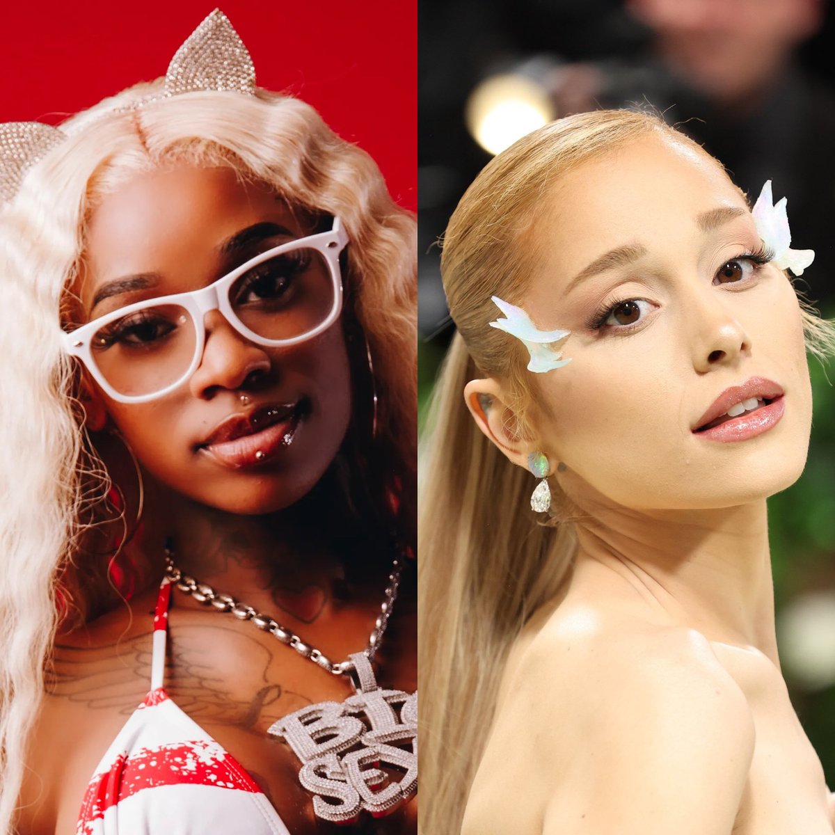 PopCrave's tweet image. Sexyy Red reveals she wants to collaborate with Ariana Grande.