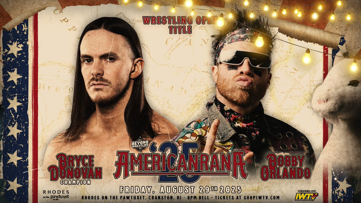 Beyond Wrestling (@beyondwrestling) on Twitter photo FRONT ROW - Sold Out
2ND ROW - Sold Out
3RD ROW - 20 Seats Remain
Tickets: shopiwtv.com/collections/ti…
- <a href="/WrestlingOpen/">Wrestling Open</a> Title: <a href="/BryceDShook/">Bryce Donovan</a> vs. <a href="/TheBobbyOrlando/">Bobby Orlando</a>
- <a href="/AtrocityKrule/">Krule</a> & ? vs. <a href="/bearbronsonBC/">Bear Bronson</a> & <a href="/the_gnomie/">Gabby Forza</a>
- <a href="/ShotziTCB/">Shotzi</a>
- <a href="/TheMattCardona/">Matt Cardona</a>
- <a href="/callmekrisstat/">Kris Statlander</a>
- <a href="/Ortiz_Powerful/">Proud~N~Powerful Ortiz</a> FRONT ROW - Sold Out
2ND ROW - Sold Out
3RD ROW - 20 Seats Remain
Tickets: shopiwtv.com/collections/ti…
- <a href="/WrestlingOpen/">Wrestling Open</a> Title: <a href="/BryceDShook/">Bryce Donovan</a> vs. <a href="/TheBobbyOrlando/">Bobby Orlando</a>
- <a href="/AtrocityKrule/">Krule</a> & ? vs. <a href="/bearbronsonBC/">Bear Bronson</a> & <a href="/the_gnomie/">Gabby Forza</a>
- <a href="/ShotziTCB/">Shotzi</a>
- <a href="/TheMattCardona/">Matt Cardona</a>
- <a href="/callmekrisstat/">Kris Statlander</a>
- <a href="/Ortiz_Powerful/">Proud~N~Powerful Ortiz</a>