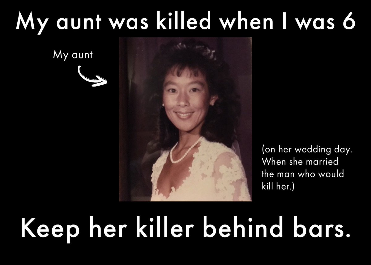 Soooooo, it's Murder-versary again, aka when I have to go ask people to sign a petition to keep the guy who murdered my aunt in prison. 

Yes, it's exactly as fun as it sounds. 

Pls sign this petition to keep the psych who killed my aunt locked up. TY. 

sign.moveon.org/petitions/deny…