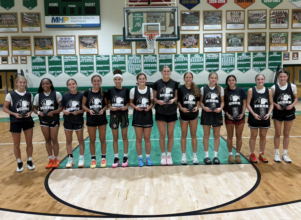 2025 All-Indiana Showcase Team
(as voted by coaches &amp; evaluators)

L/R: 28’ K.Lehr, 26’ S.Walls, 27’ H.Conder, 28’ N.Stenger, 29’ A.Rowell, 28’ A.Sparks, 29’ R.Suarez, 29’ S.Buening, 27’ J.Kempf, 28’ M.Blower, 28’ M.Taylor, 28’ B.Ramsey
#AIS25 👀🏀