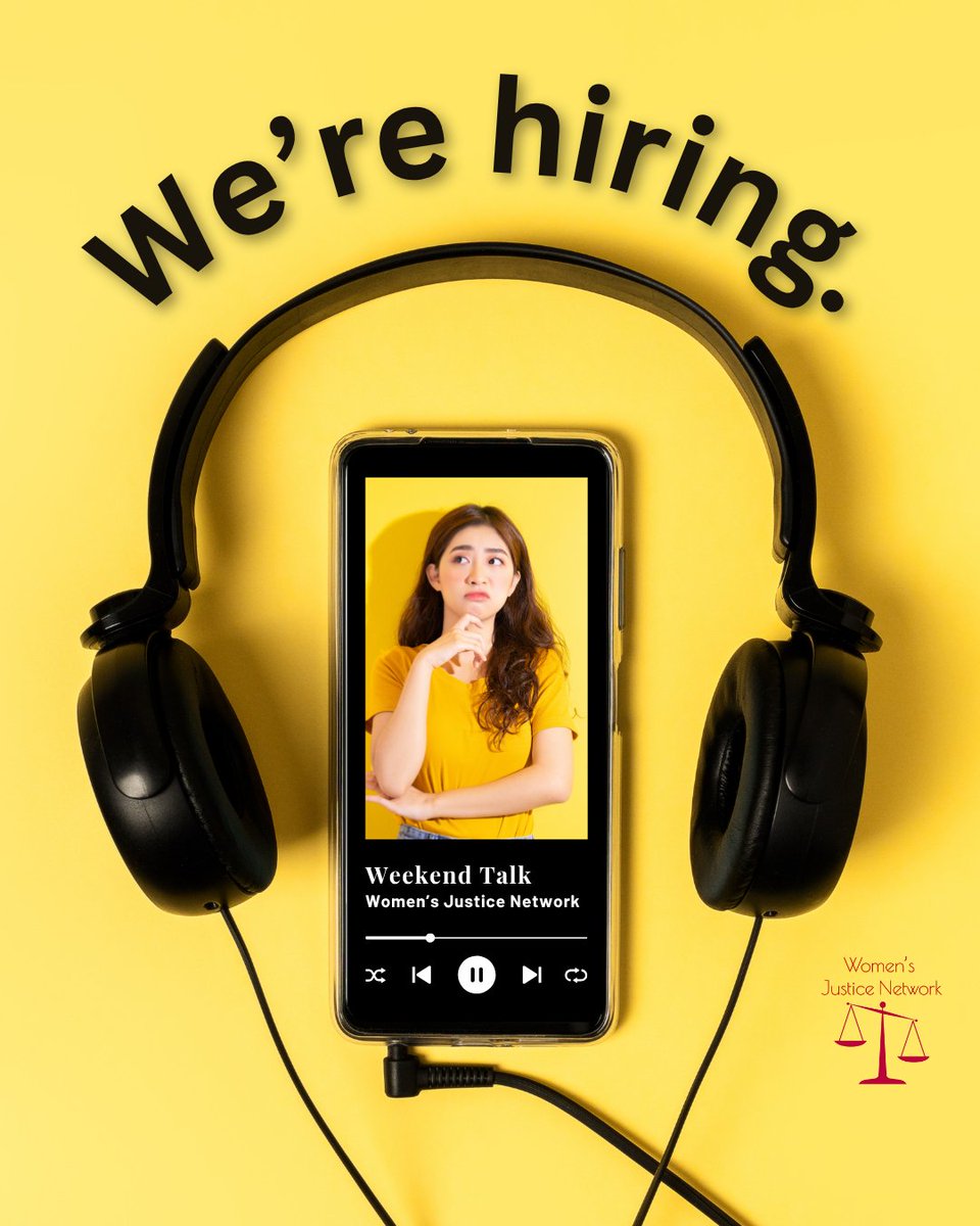 _womenjustice's tweet image. We’re hiring. Do you have the voice, presence, or fire to speak up for women in court? The Women’s Justice Network is building a team of podcast hosts, video commentators &amp;amp; truth-tellers.

Link in bio. Terms apply.
#WomensJustice #PodcastHost #DivorceCourt #WeAreHiring #FamilyLaw