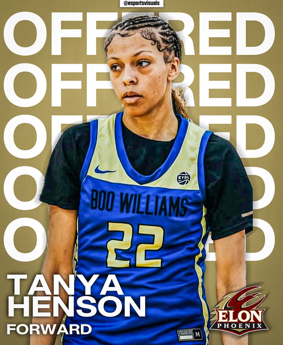 OFFICIAL OFFER! 

2027 Forward TaNya Henson (<a href="/BabyShaq2027/">TaNya Henson</a>) has officially been offered a scholarship from Elon (<a href="/ElonWBasketball/">Elon Women's Basketball</a>). 

📸 <a href="/NikeGirlsEYBL/">Nike Girls EYBL</a> / <a href="/BWSLGirlsAAU/">Boo Williams GBB</a>

#YouAreElite #EliteSportsVisuals