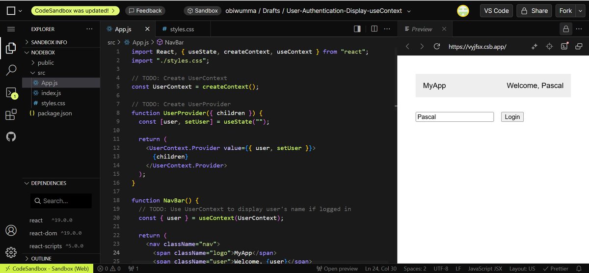 Took me  3+ hours but I finally did it

Completed the Remaining useContext challenges and I'm finally getting the hang of it

Create context and provider
wrap component in provider
consume context where needed