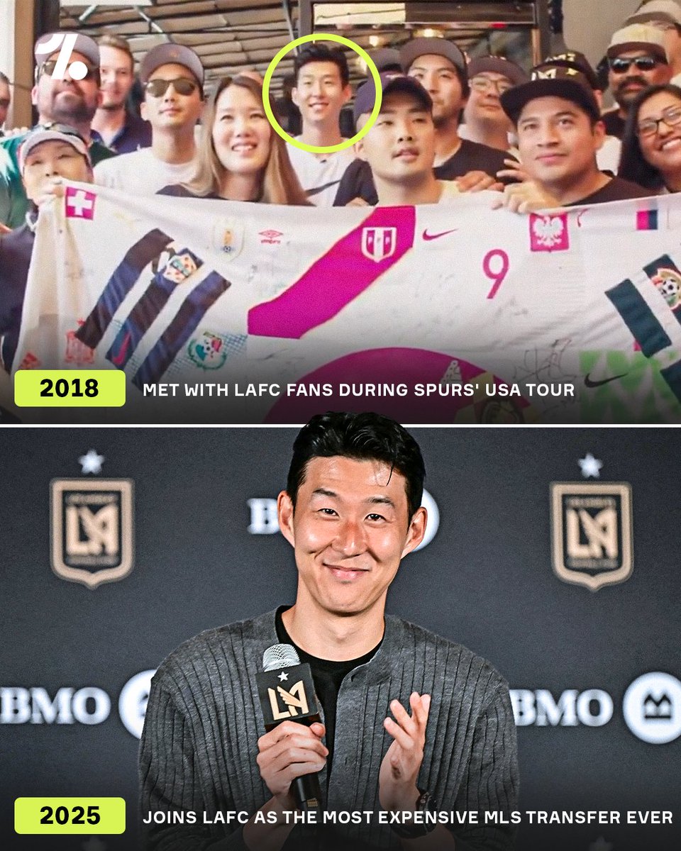 From an encounter with LAFC supporters to officially becoming one of their own 💫

Son’s journey to Los Angeles has been seven years in the making 👏