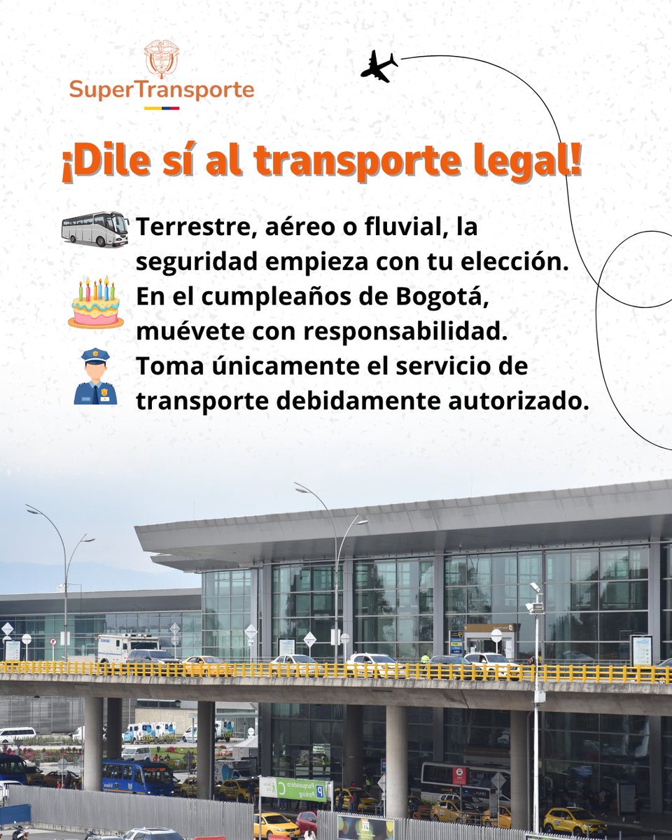 🎉 Que el amor por #Bogotá se vea en tus decisiones. Usa #TrransporteLegal y cuida tu vida y la de los demás, respetando la normatividad, acatando las recomendaciones de las autoridades y promoviendo la #SeguridadVial, porque #NosMovemosConLegalidad #487RazonesPorBogotá