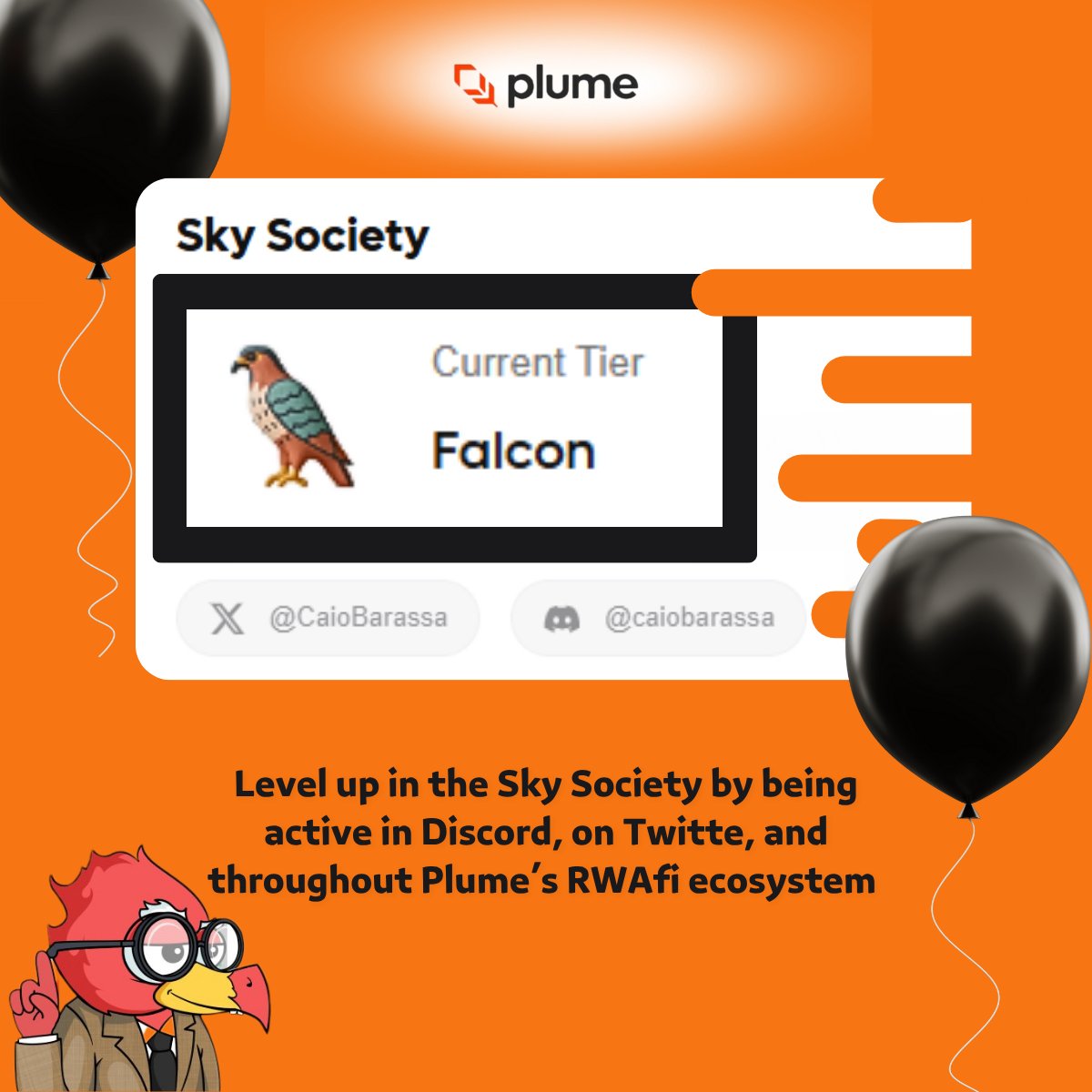CaioBarassa.base.eth(✸,✸) (Ø,G)🩵 (@caiobarassa) on Twitter photo 📷 Leveling up in <a href="/plumenetwork/">Plume - RWAfi Chain</a>'s RWAfi ecosystem! Active on Discord, X, and dApps — now reached Falcon tier in the Sky Society. And I'm just getting started. 📷📷<a href="/PlumeinBR/">Comunidade Plume Brasil 🇧🇷</a> #Plume #RWAf 📷 Leveling up in <a href="/plumenetwork/">Plume - RWAfi Chain</a>'s RWAfi ecosystem! Active on Discord, X, and dApps — now reached Falcon tier in the Sky Society. And I'm just getting started. 📷📷<a href="/PlumeinBR/">Comunidade Plume Brasil 🇧🇷</a> #Plume #RWAf